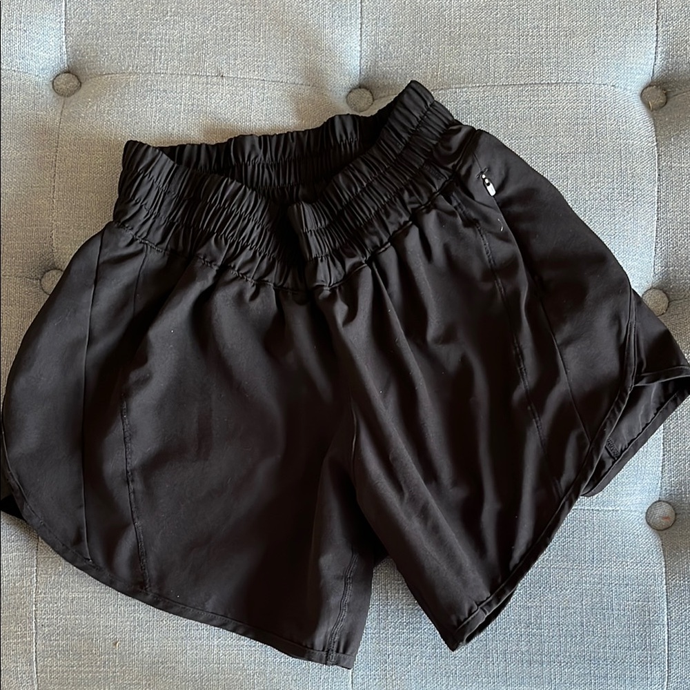 Women's Black Lululemon Athletic Shorts